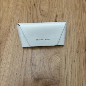 Michael Kors White Glasses Case
